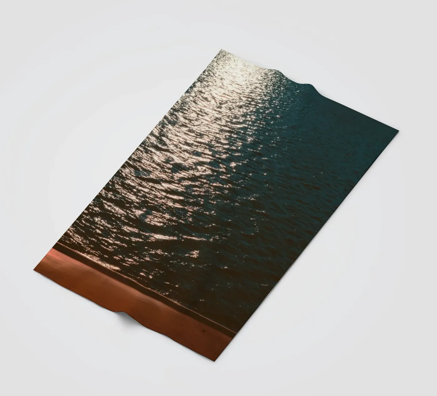 reflection waves fleece blanket by twillight