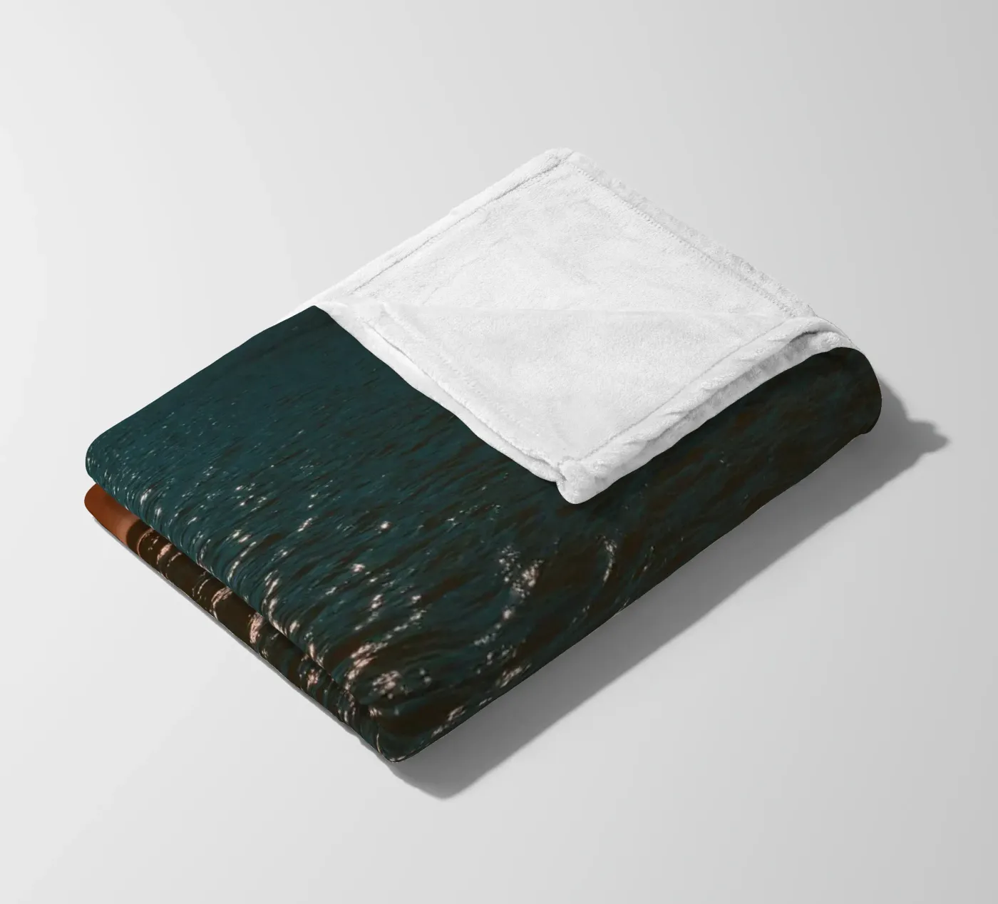 reflection waves fleece blanket by twillight