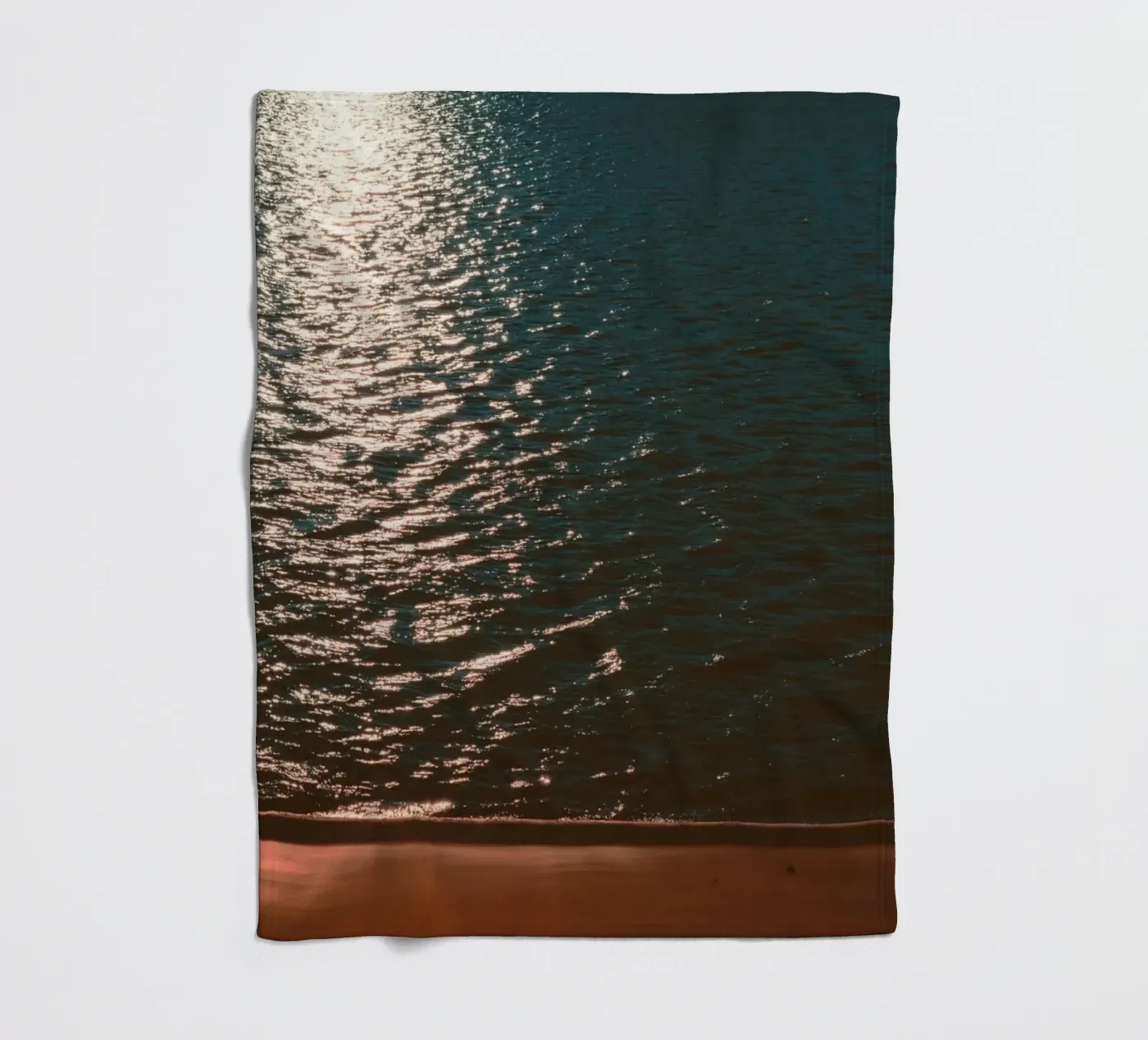 reflection waves fleece blanket by twillight