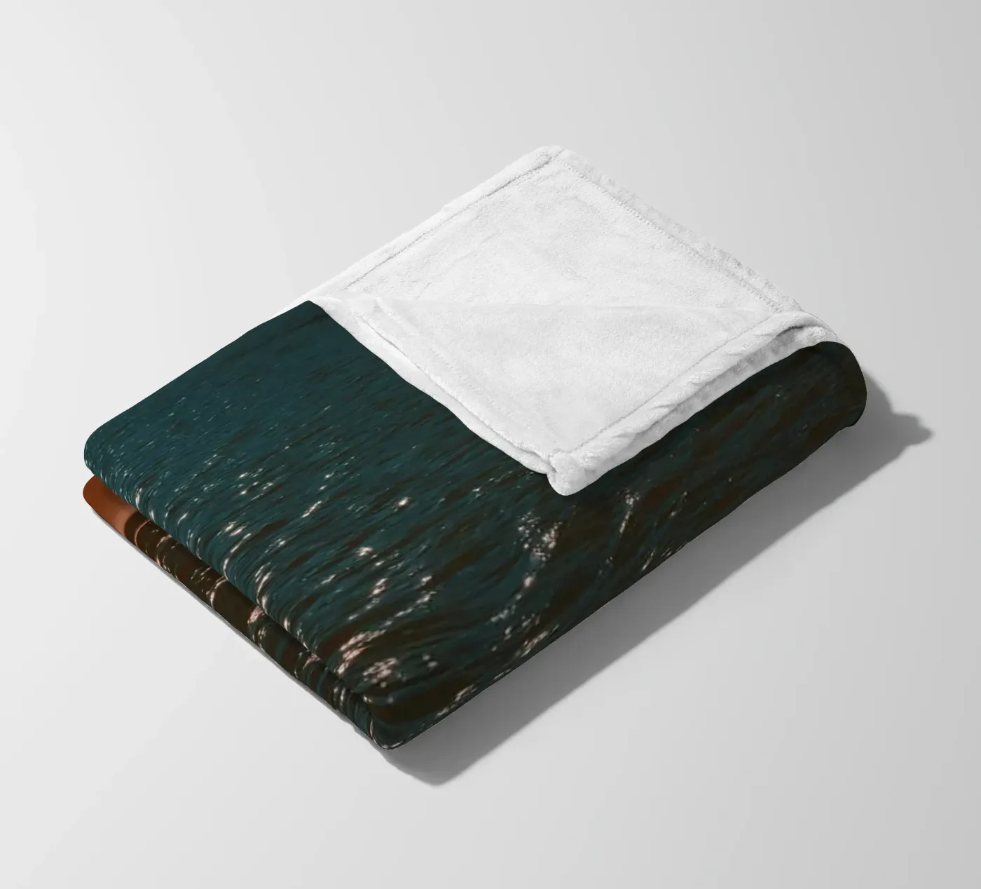 reflection waves fleece blanket by twillight