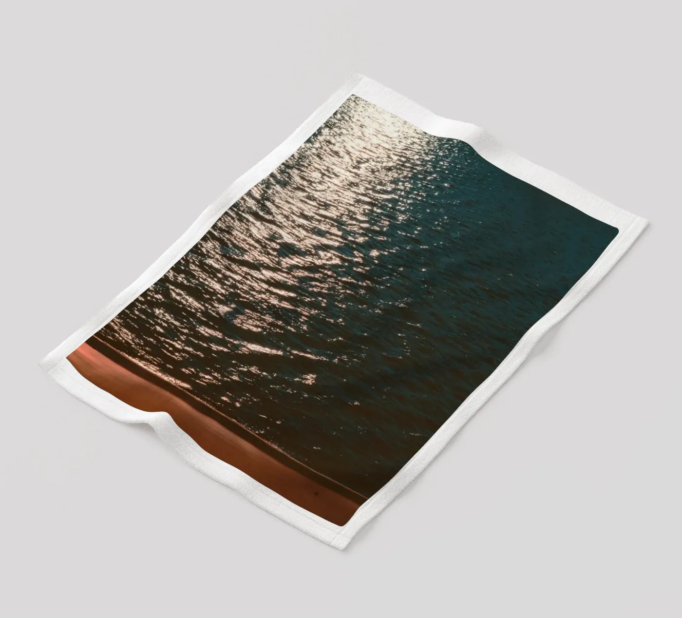 reflection waves fleece blanket by twillight