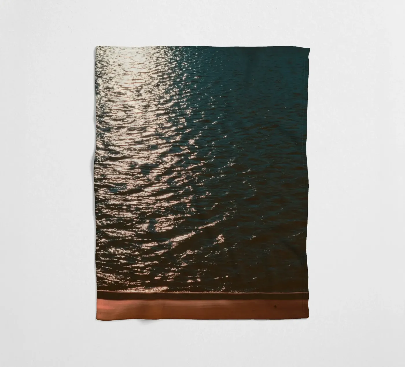reflection waves fleece blanket by twillight
