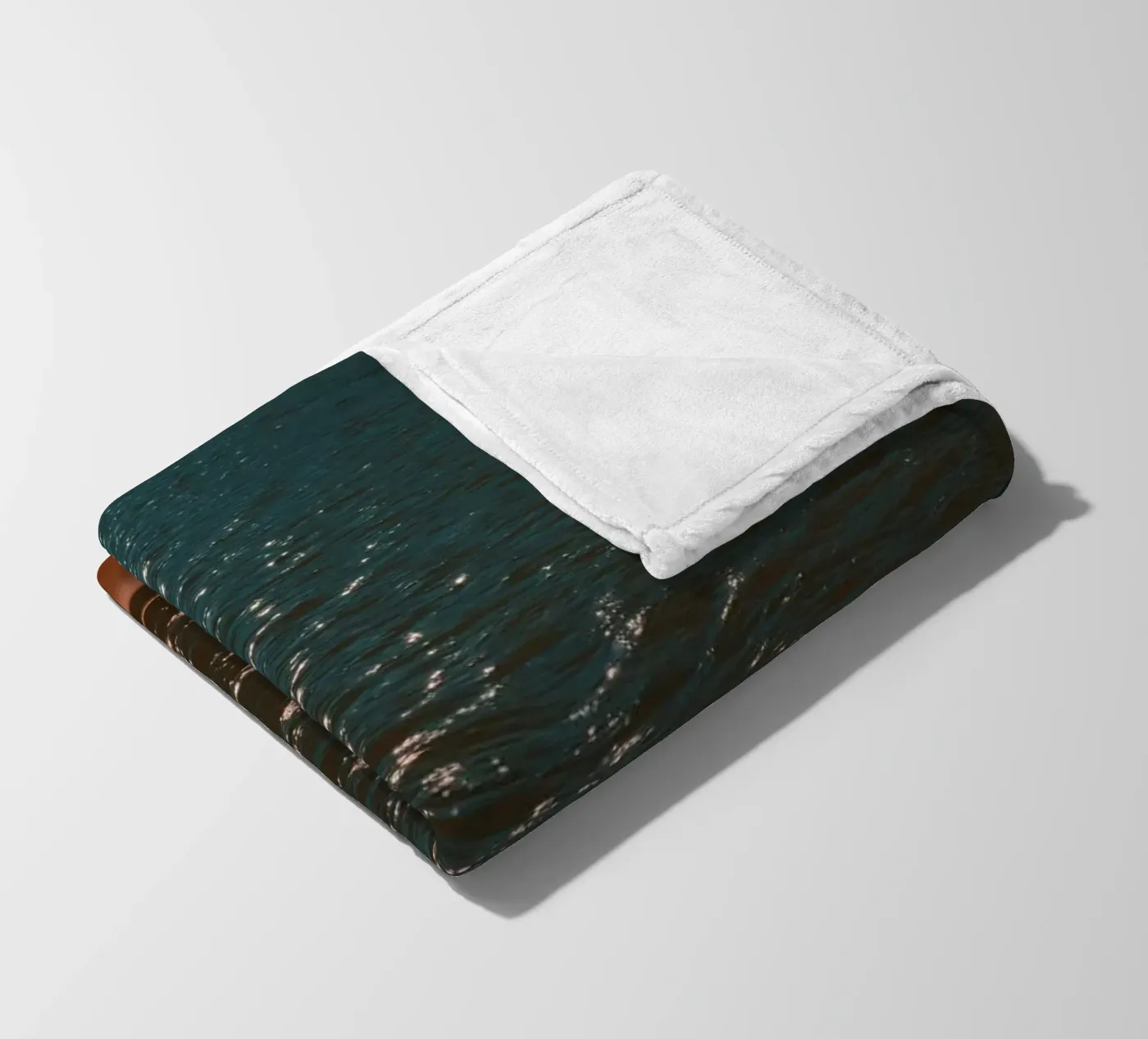 reflection waves fleece blanket by twillight
