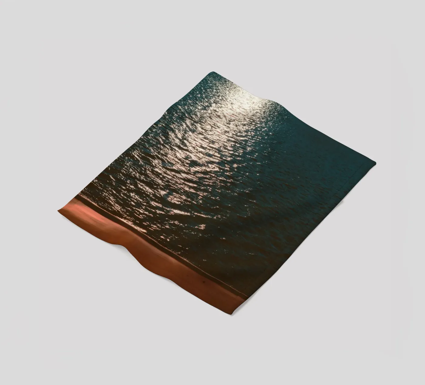 reflection waves fleece blanket by twillight