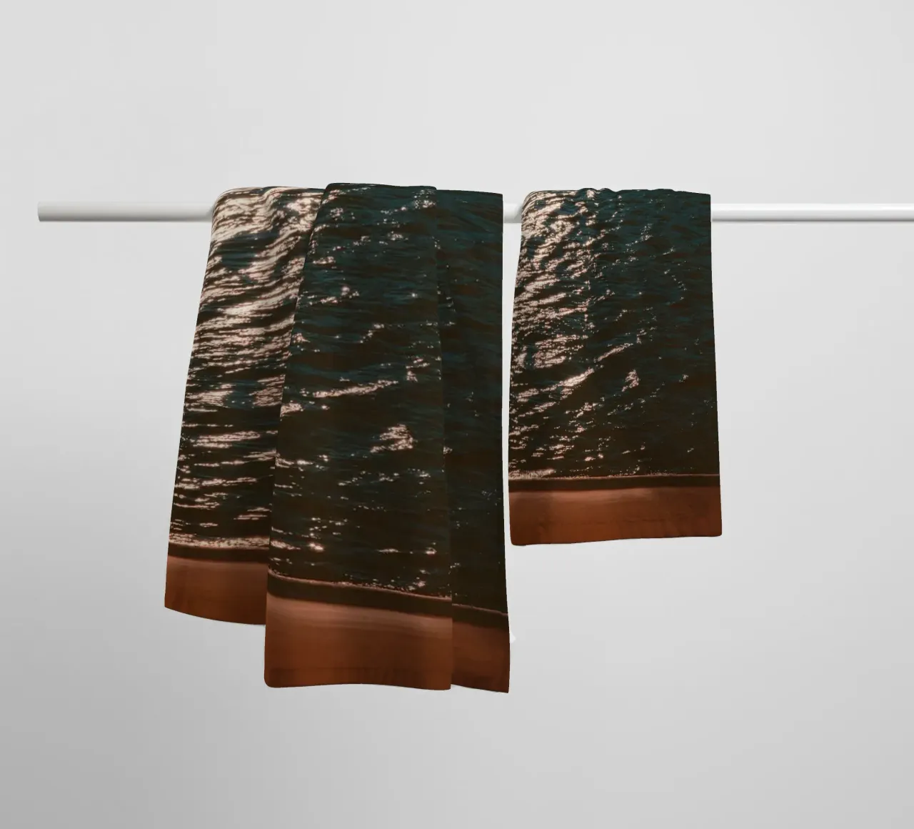 reflection waves asciugamano da bagno da twillight