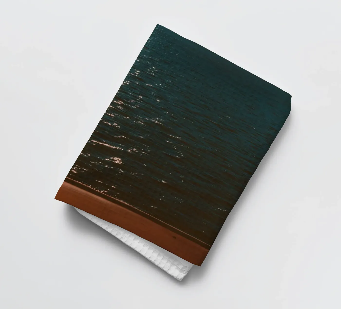 reflection waves tea towel by twillight