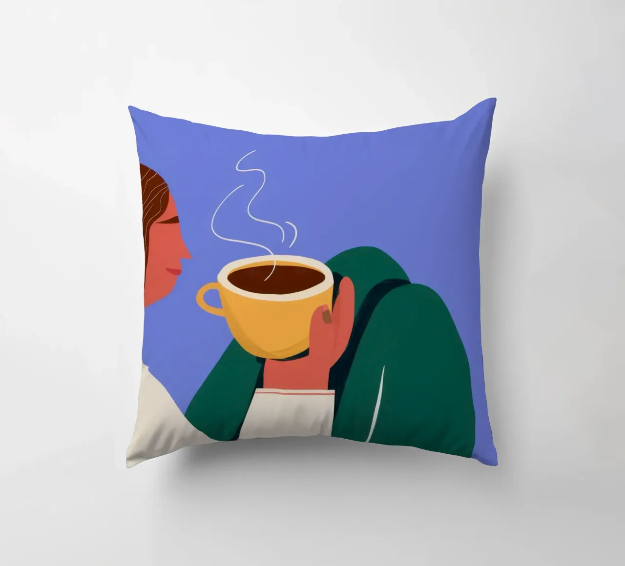 Calore contemplativo del caffè cuscino da Reds Jays