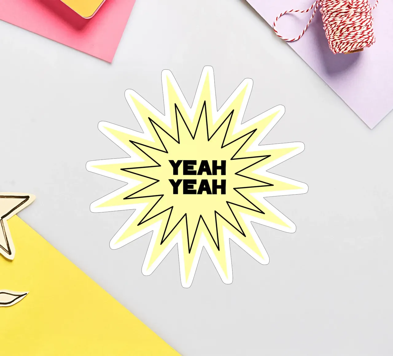 explosion jeah sticker van Sticker King