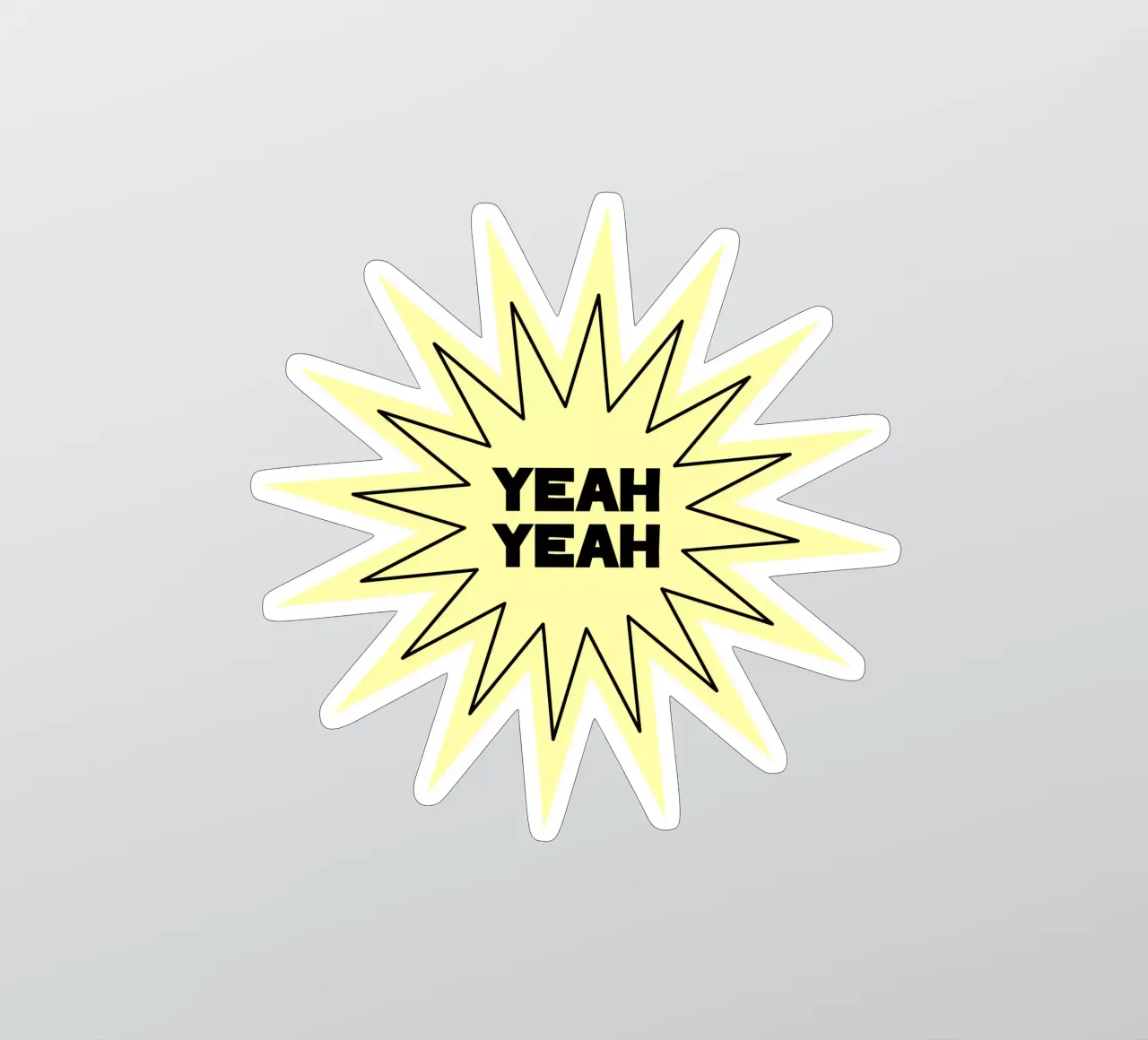 explosion jeah sticker van Sticker King