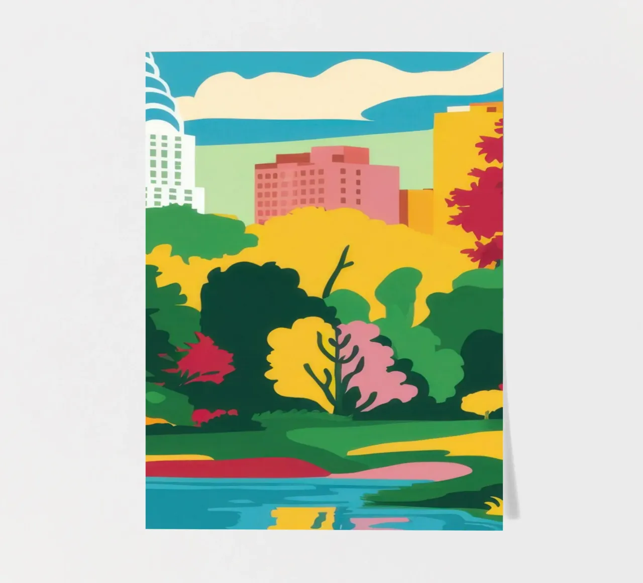 Herbst in New York Stickerbogen von Reds Jays
