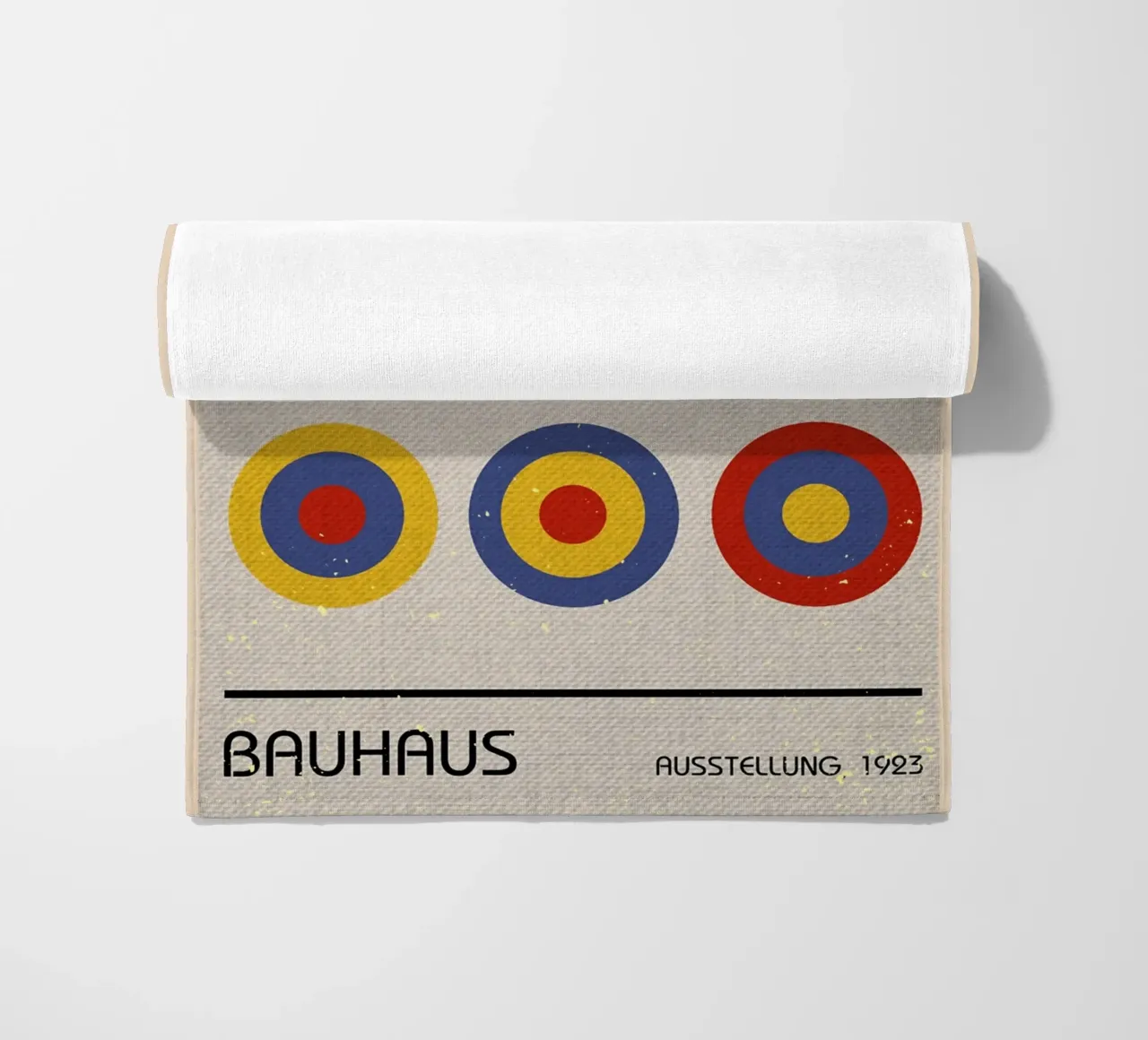 Mostra di design del Circolo Bauhaus 1923 telo mare da VintagePoster