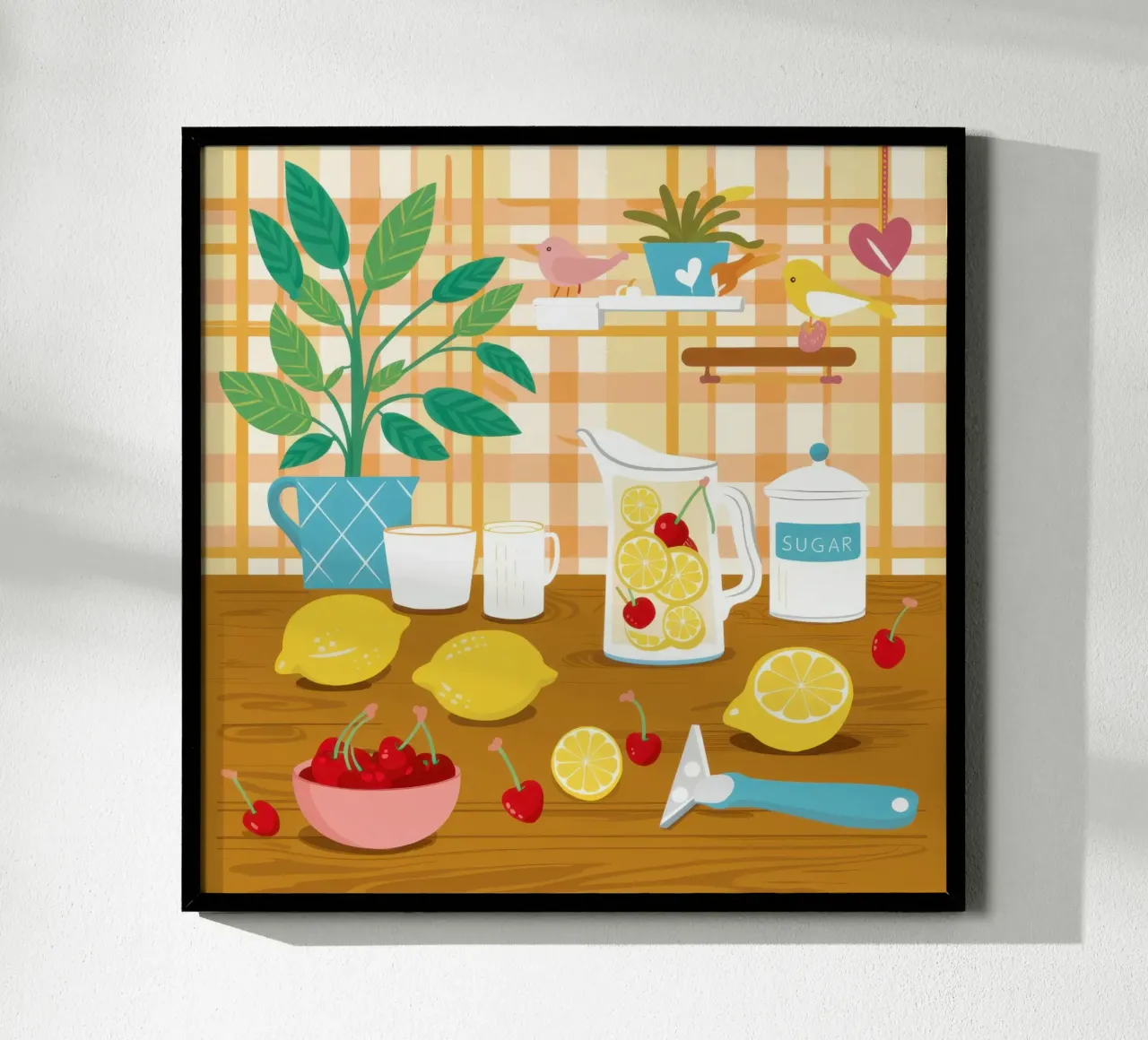 Cucina al limone illuminata dal sole poster da Monuments Fire