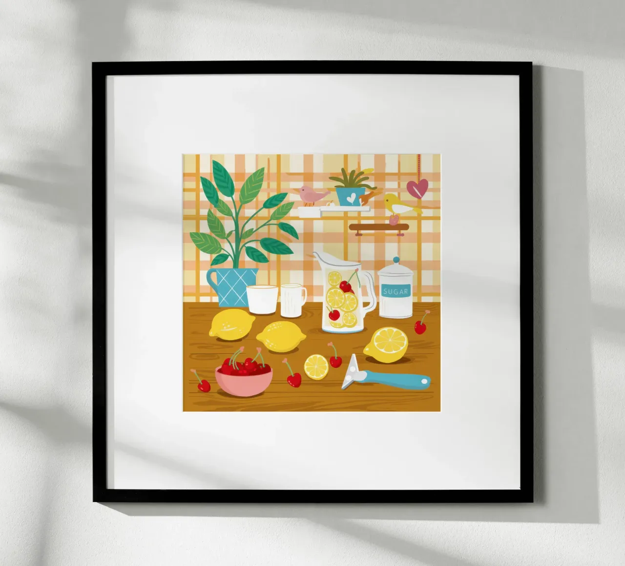 Cucina al limone illuminata dal sole poster da Monuments Fire