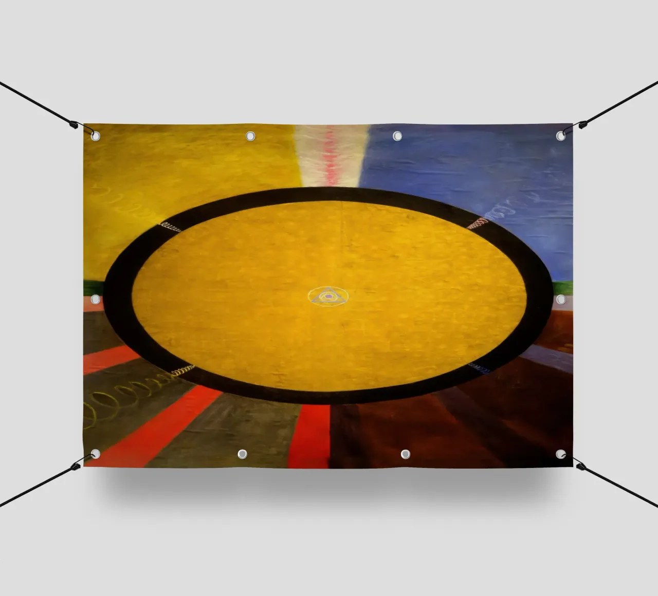 Hilma Af Klint Alterpieces n. 3 telo in pvc da jay romero