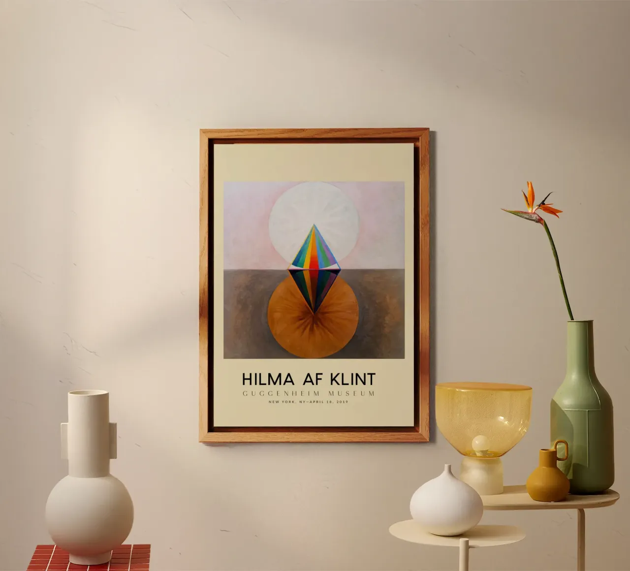 Hilma Af Klint Mostra Il cigno n. 12 alluminio dibond da jay romero