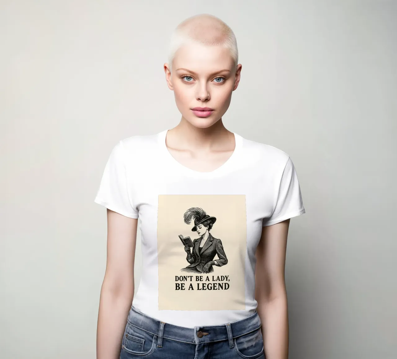 Don’t be a Lady, be a Legend Frauen T-Shirt von Taika Tori Art