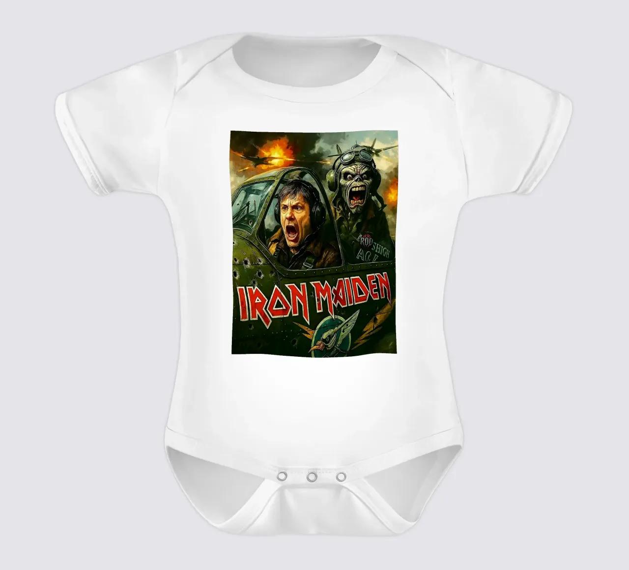 band degli iron maiden body neonato maniche corte da vanhesling