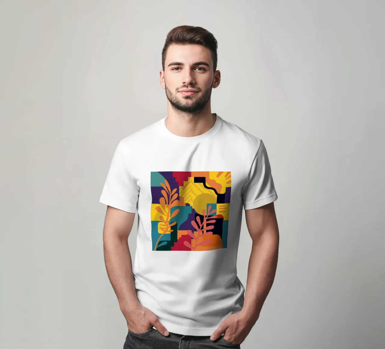 Primary Leaf Structure t-shirt by Reds Jays