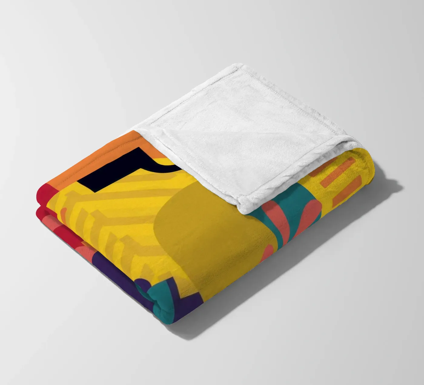 Primary Leaf Structure fleece blanket by Reds Jays