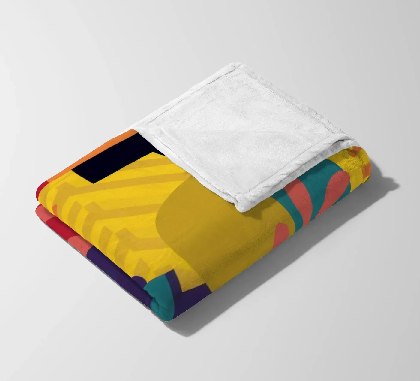 Primary Leaf Structure fleece blanket by Reds Jays