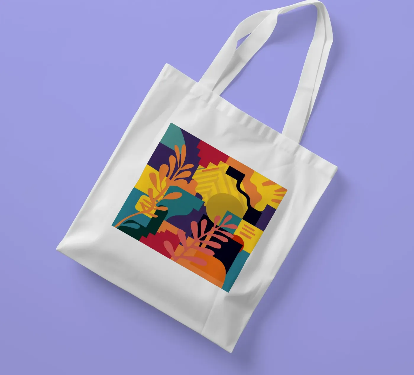 Primary Leaf Structure tote bag by Reds Jays