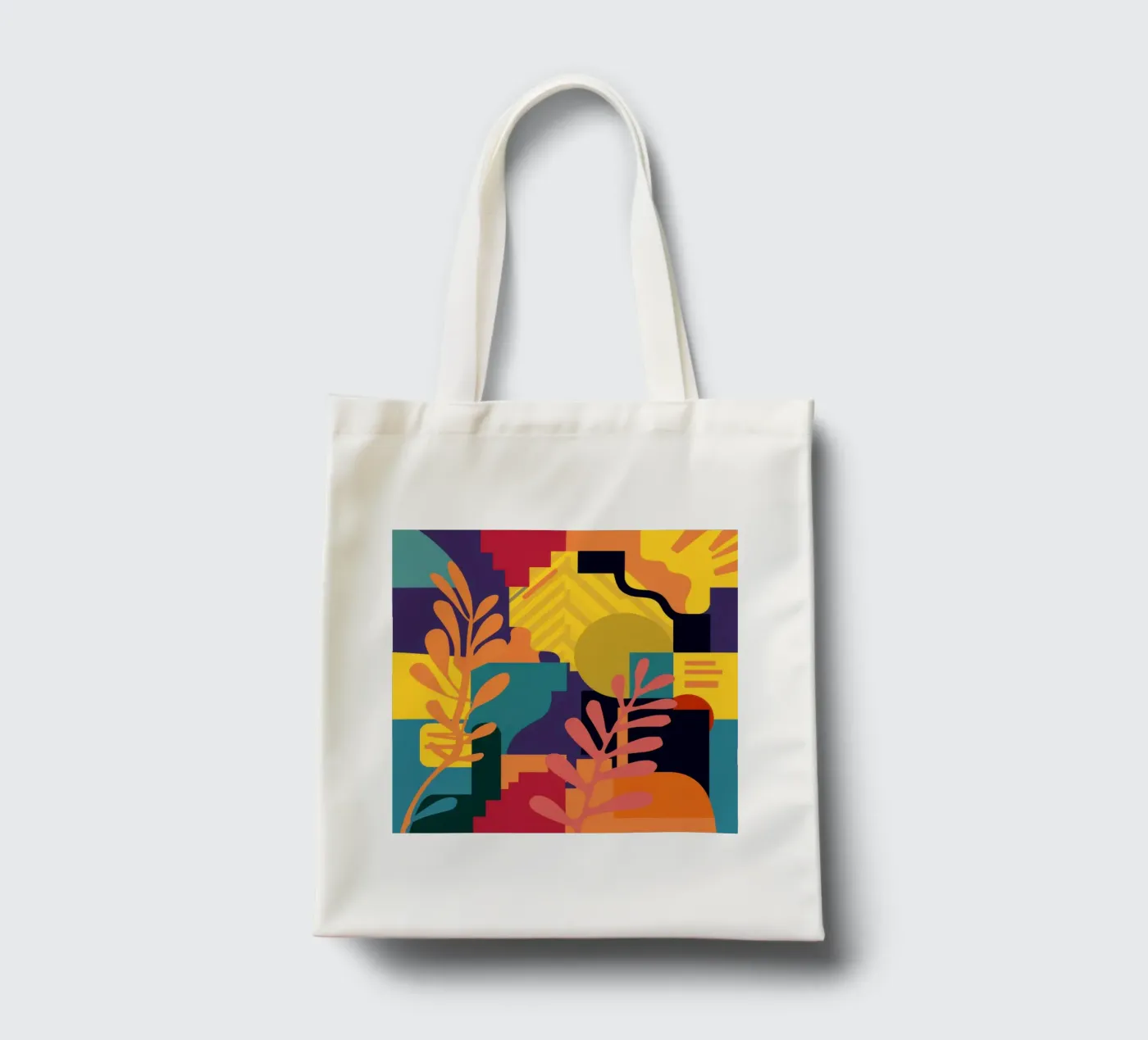 Primary Leaf Structure tote bag by Reds Jays