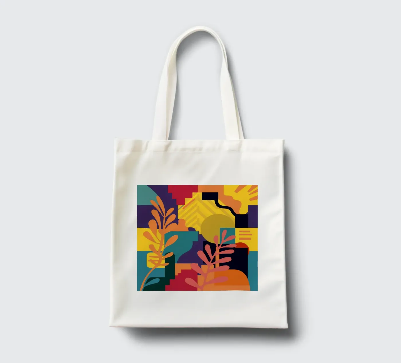 Primary Leaf Structure tote bag by Reds Jays