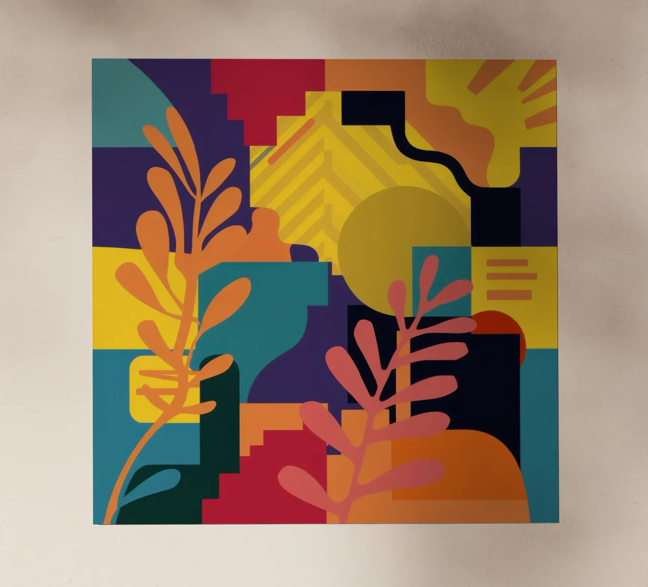 Struttura primaria della foglia pellicola backlit da Reds Jays