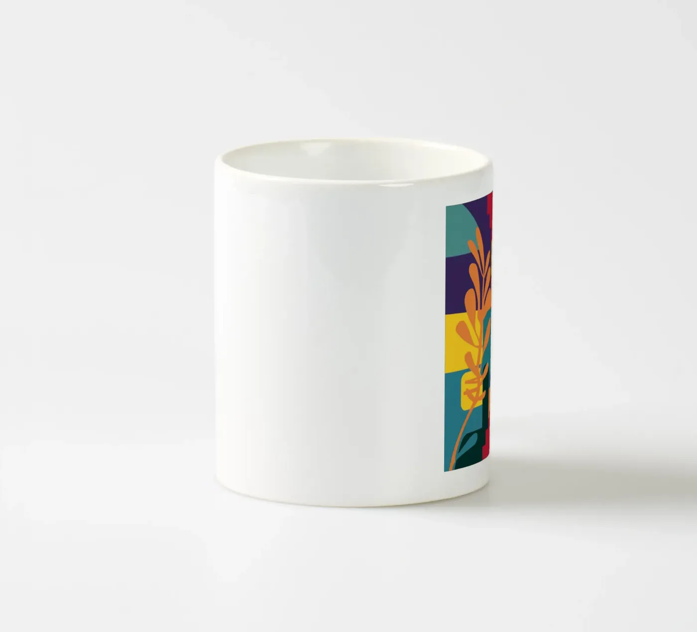 Primary Leaf Structure ceramic mug by Reds Jays