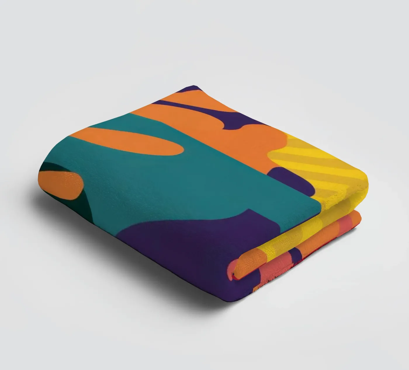 Primary Leaf Structure towel by Reds Jays