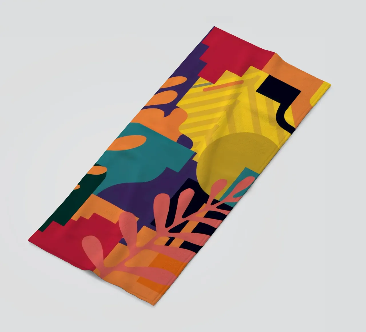 Primaire bladstructuur strandhanddoek van Reds Jays