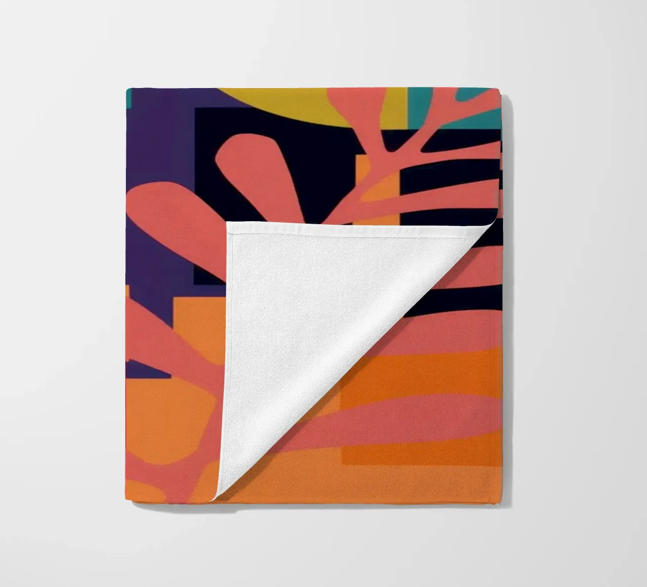 Primaire bladstructuur strandhanddoek van Reds Jays