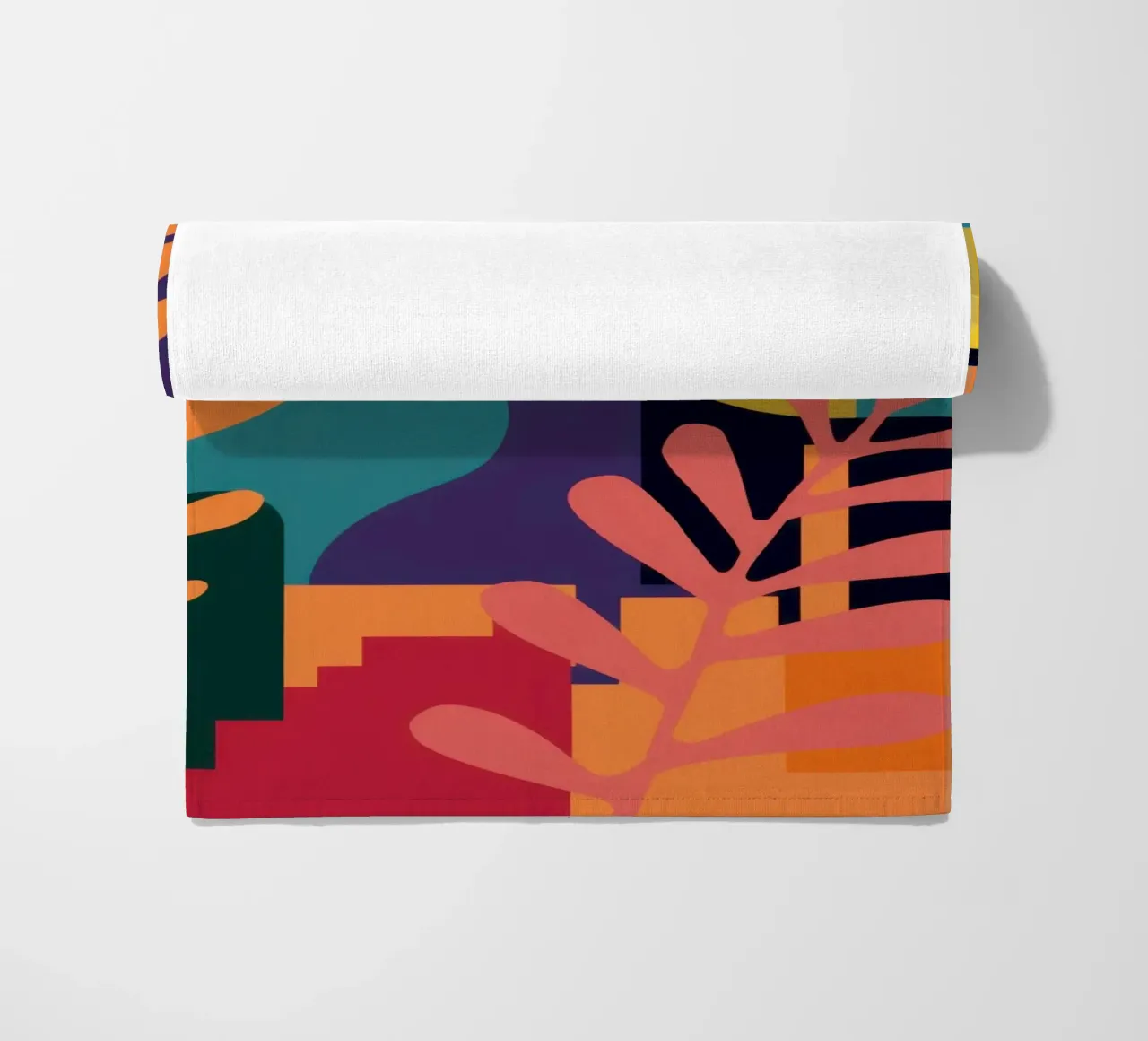 Primaire bladstructuur strandhanddoek van Reds Jays