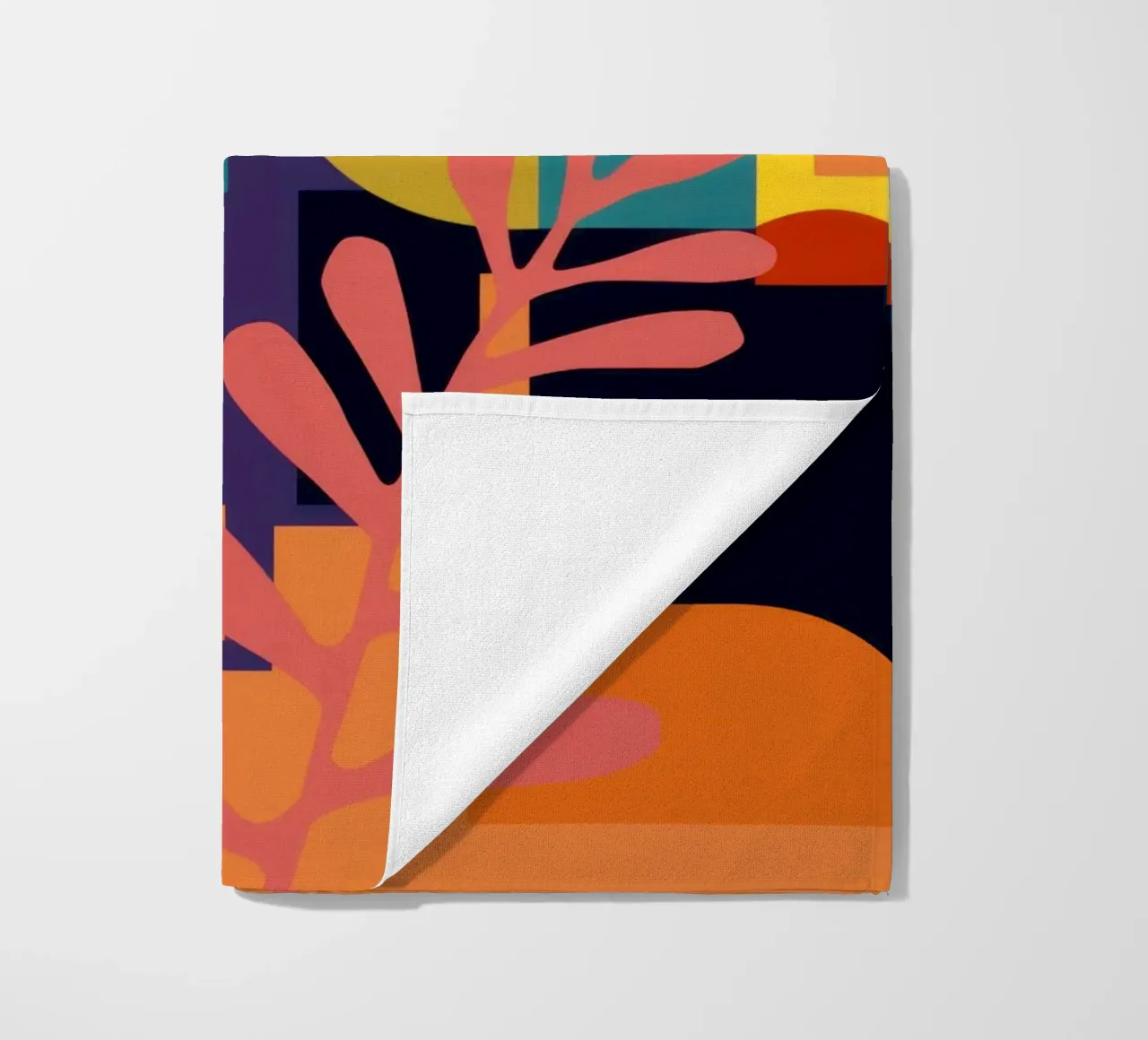 Primaire bladstructuur strandhanddoek van Reds Jays