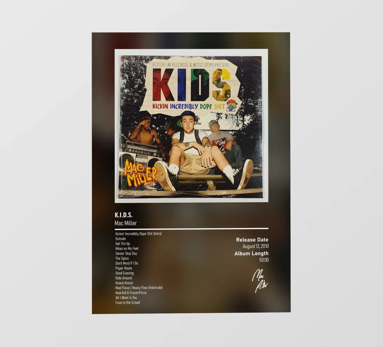 K.I.D.S. Mac Miller pellicola backlit da DGUnder