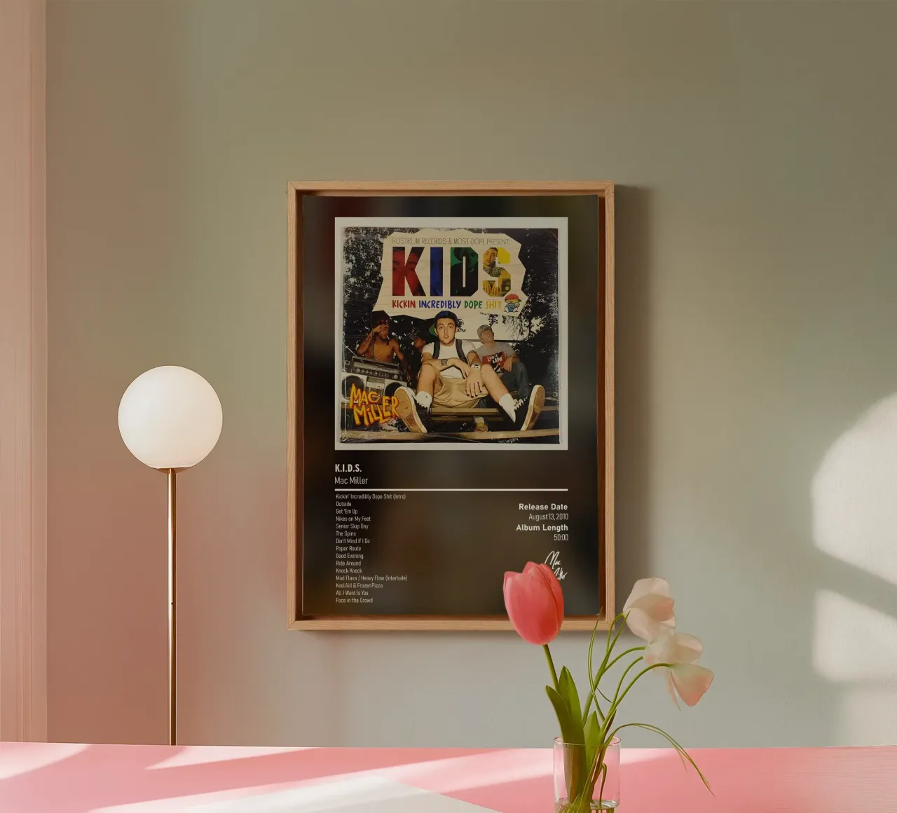 K.I.D.S. Mac Miller tela con Cornice a cassetta da DGUnder