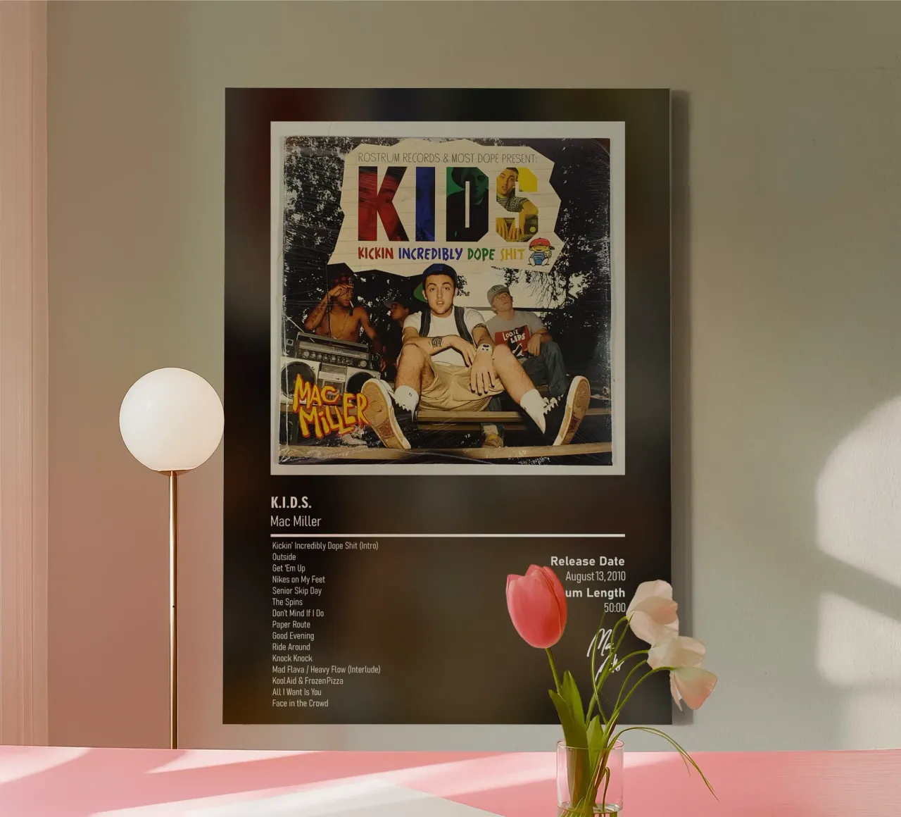 K.I.D.S. Mac Miller tela con Cornice a cassetta da DGUnder