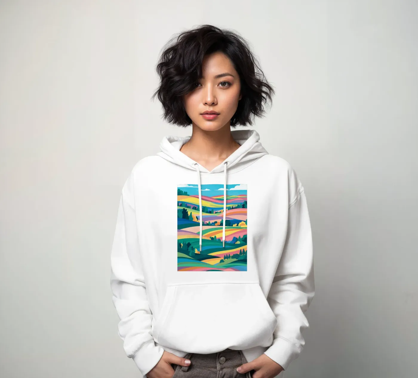 Prismatic Patchwork Fields Hoodie von Reds Jays
