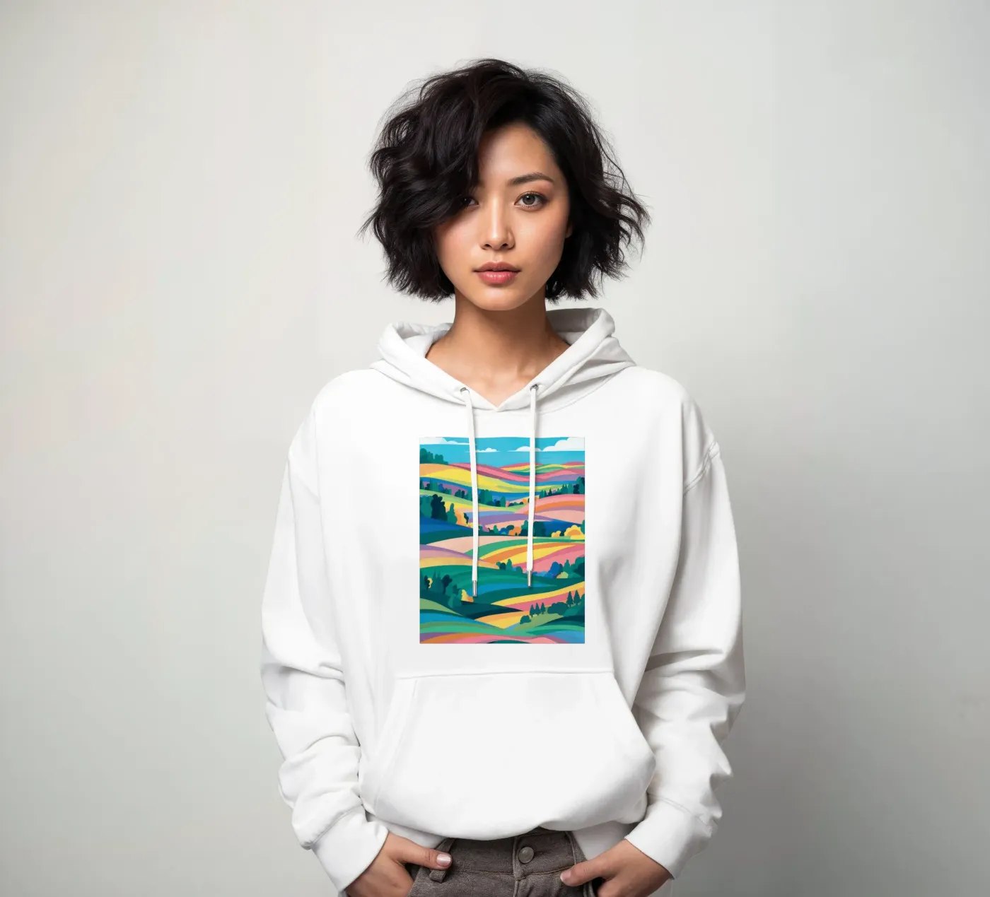 Prismatic Patchwork Fields Hoodie von Reds Jays