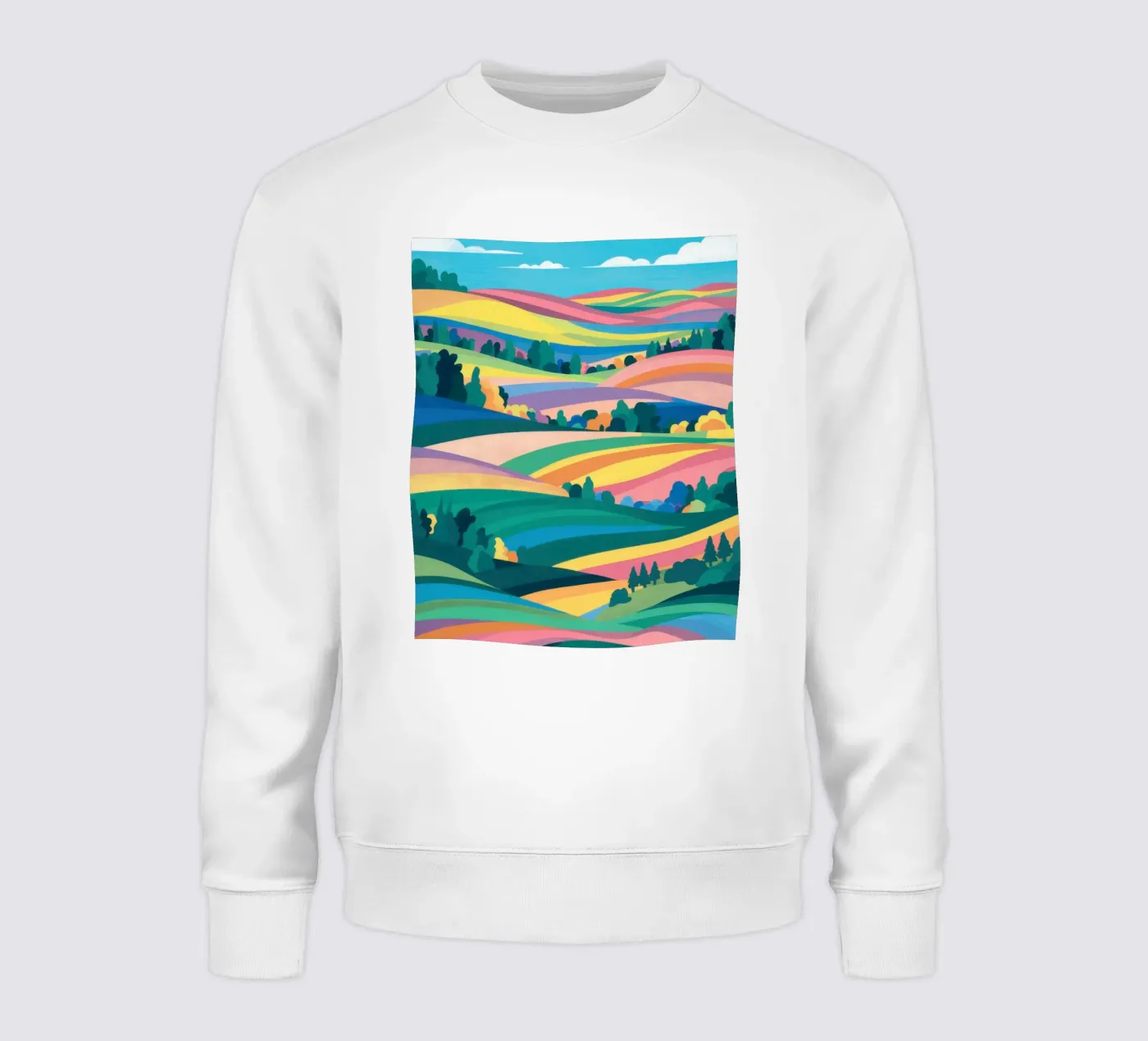 Prismatic Patchwork Fields sweatshirt by Reds Jays