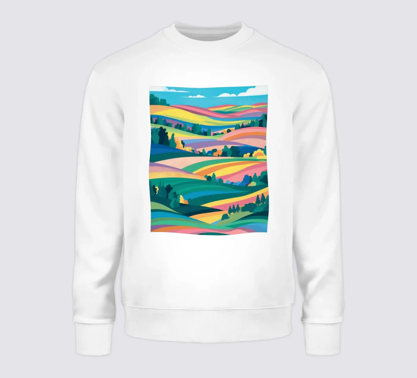 Prismatic Patchwork Fields sweatshirt by Reds Jays