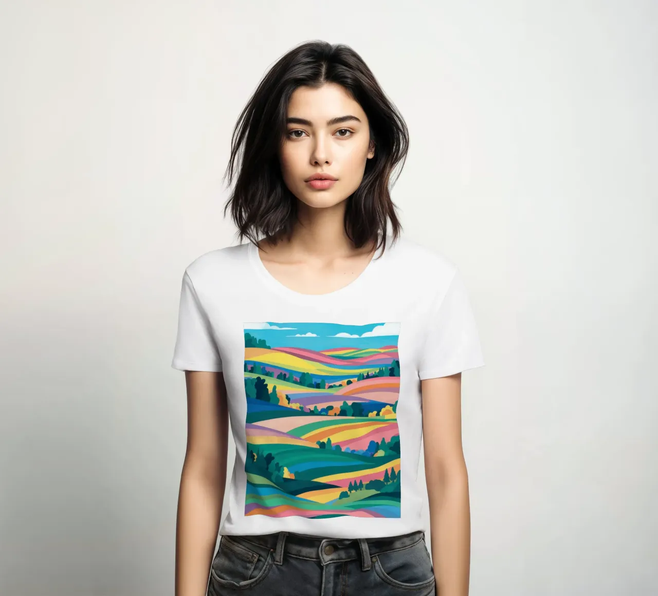 Prismatic Patchwork Fields t-shirt da donna da Reds Jays