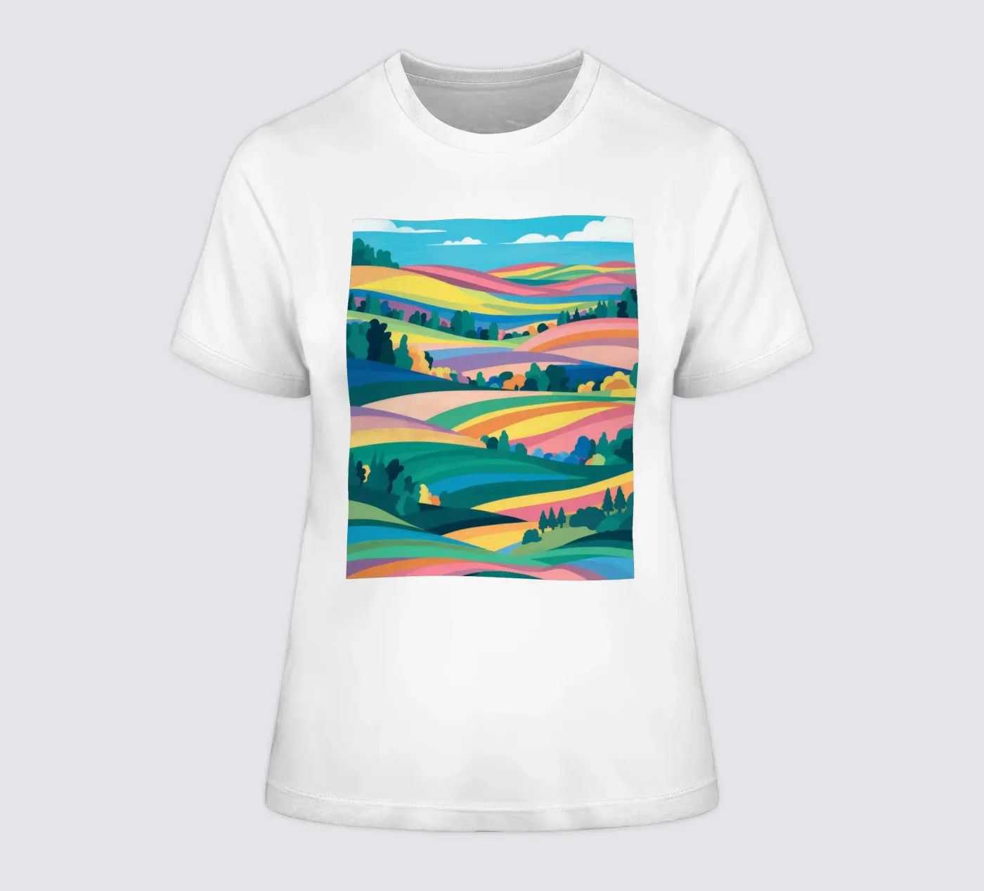 Campi patchwork prismatici t-shirt da donna da Reds Jays