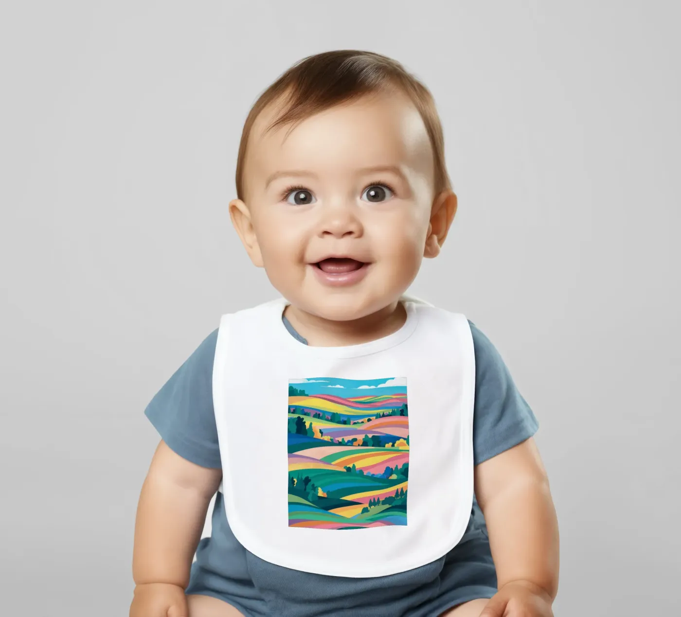 Prismatic Patchwork Fields bavoir de Reds Jays