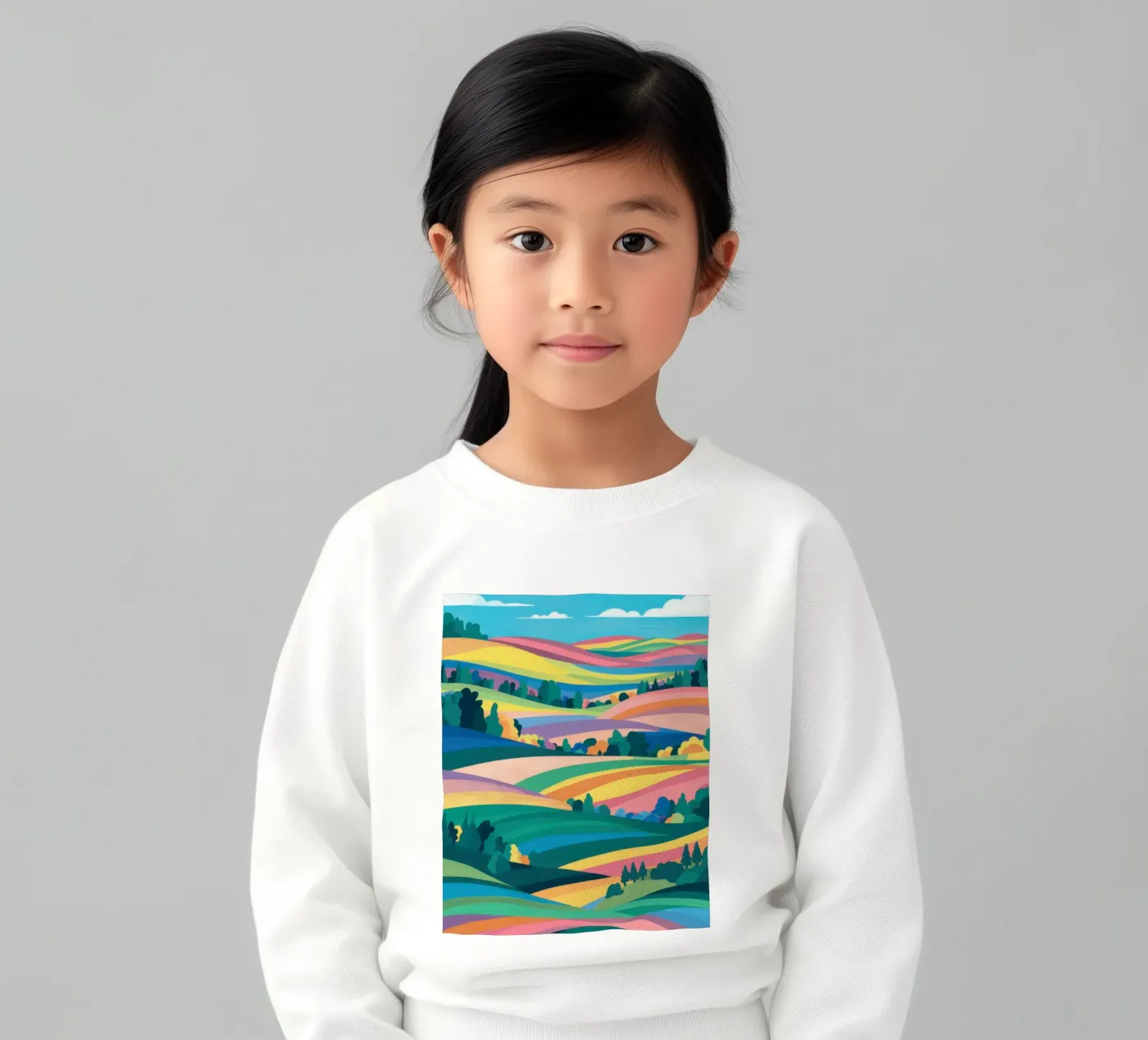 Prismatic Patchwork Fields kinder sweatshirt van Reds Jays