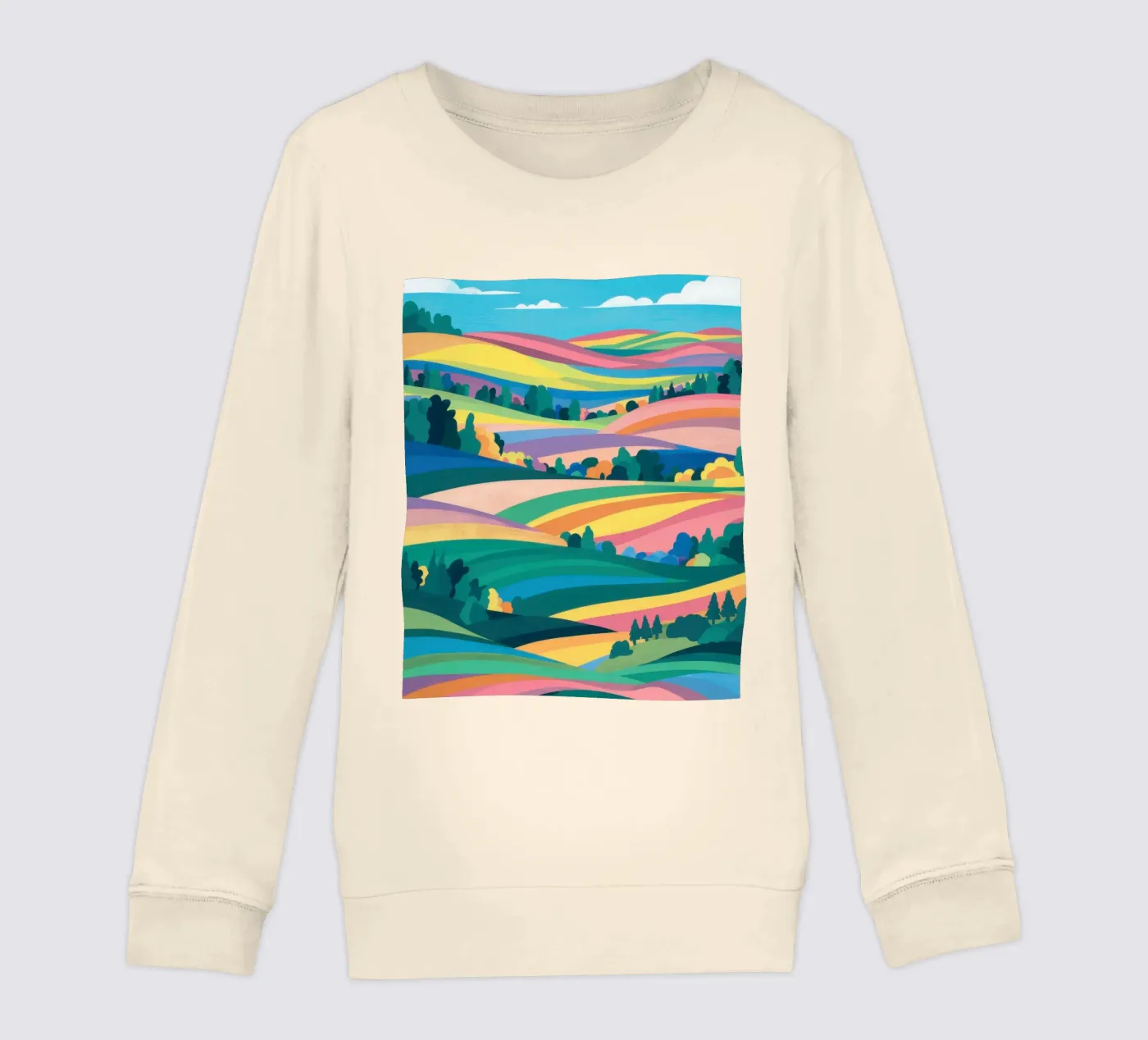 Prismatic Patchwork Fields kinder sweatshirt van Reds Jays