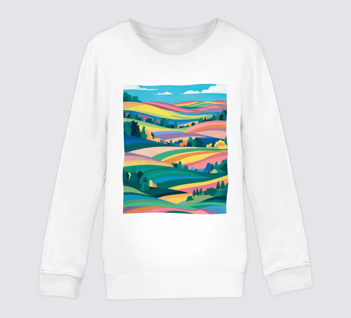 Prismatic Patchwork Fields kinder sweatshirt van Reds Jays