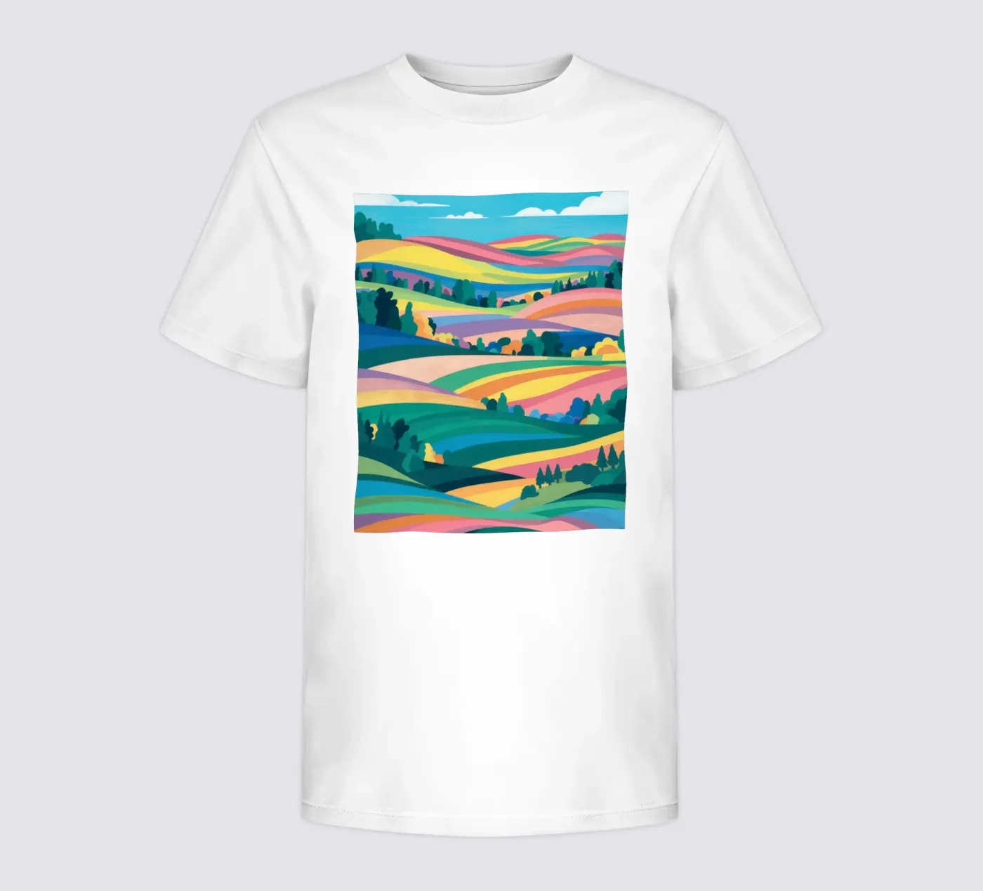 Prismatische Patchwork-Felder Kinder T-Shirt von Reds Jays