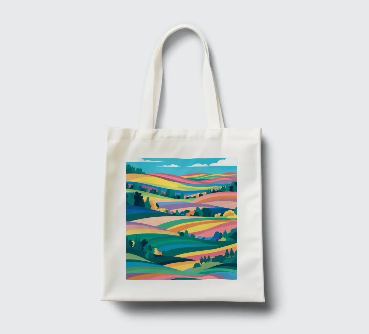 Prismatic Patchwork Fields tote bag by Reds Jays