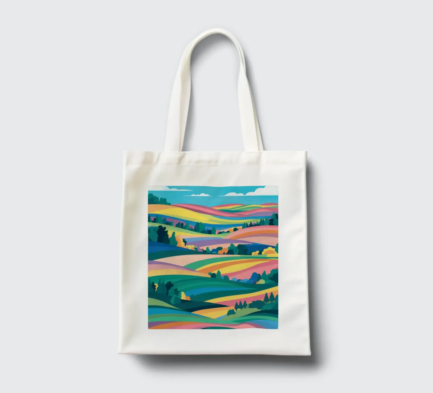 Prismatic Patchwork Fields tote bag by Reds Jays